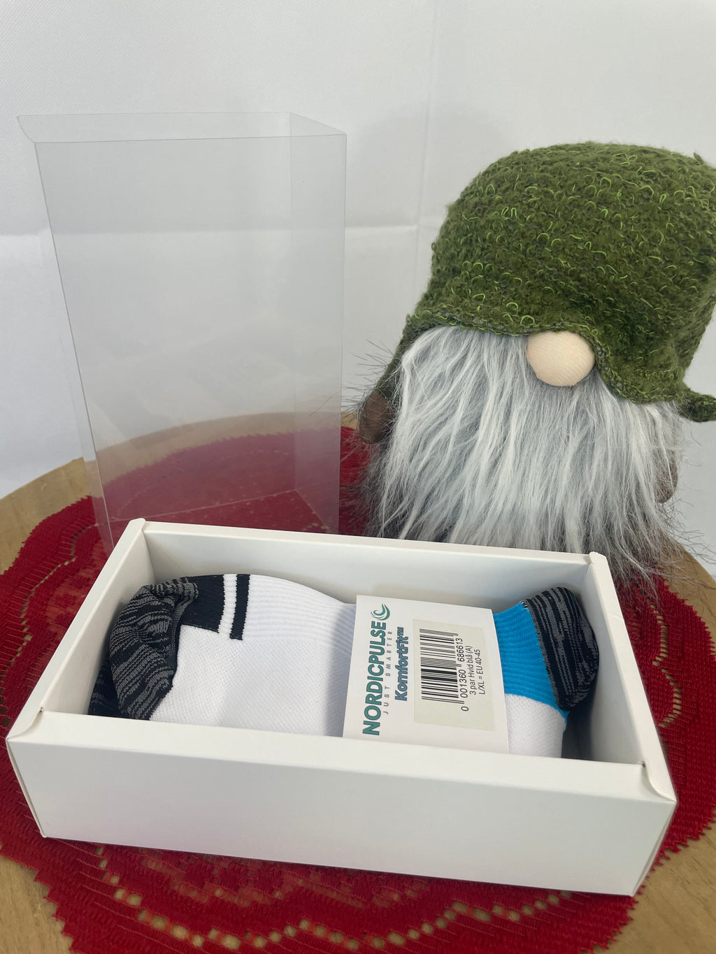 Tom gaveæske til 1 pakke KomfortFit™ klar front