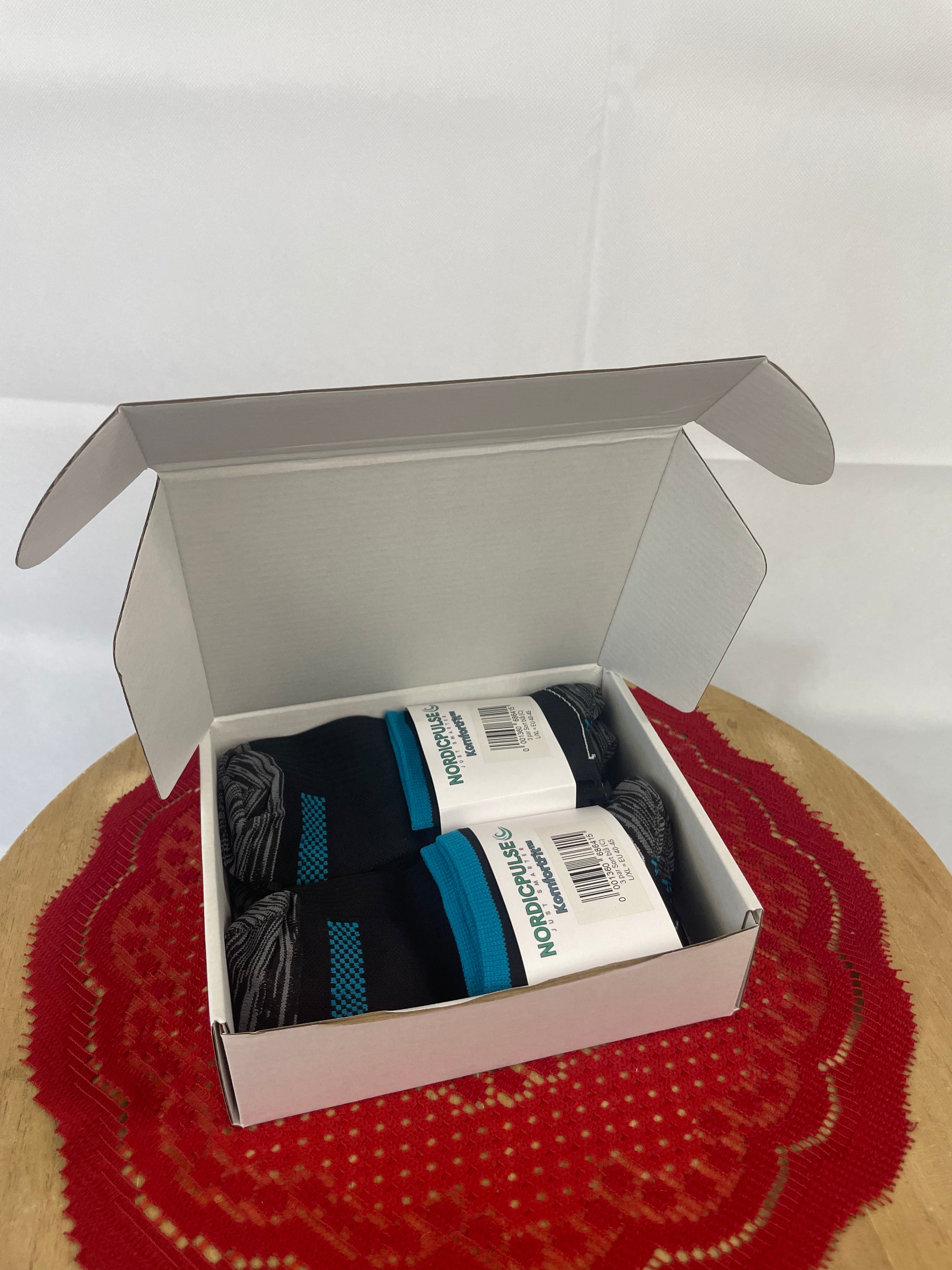 Tom gaveæske til 2 pakker KomfortFit™