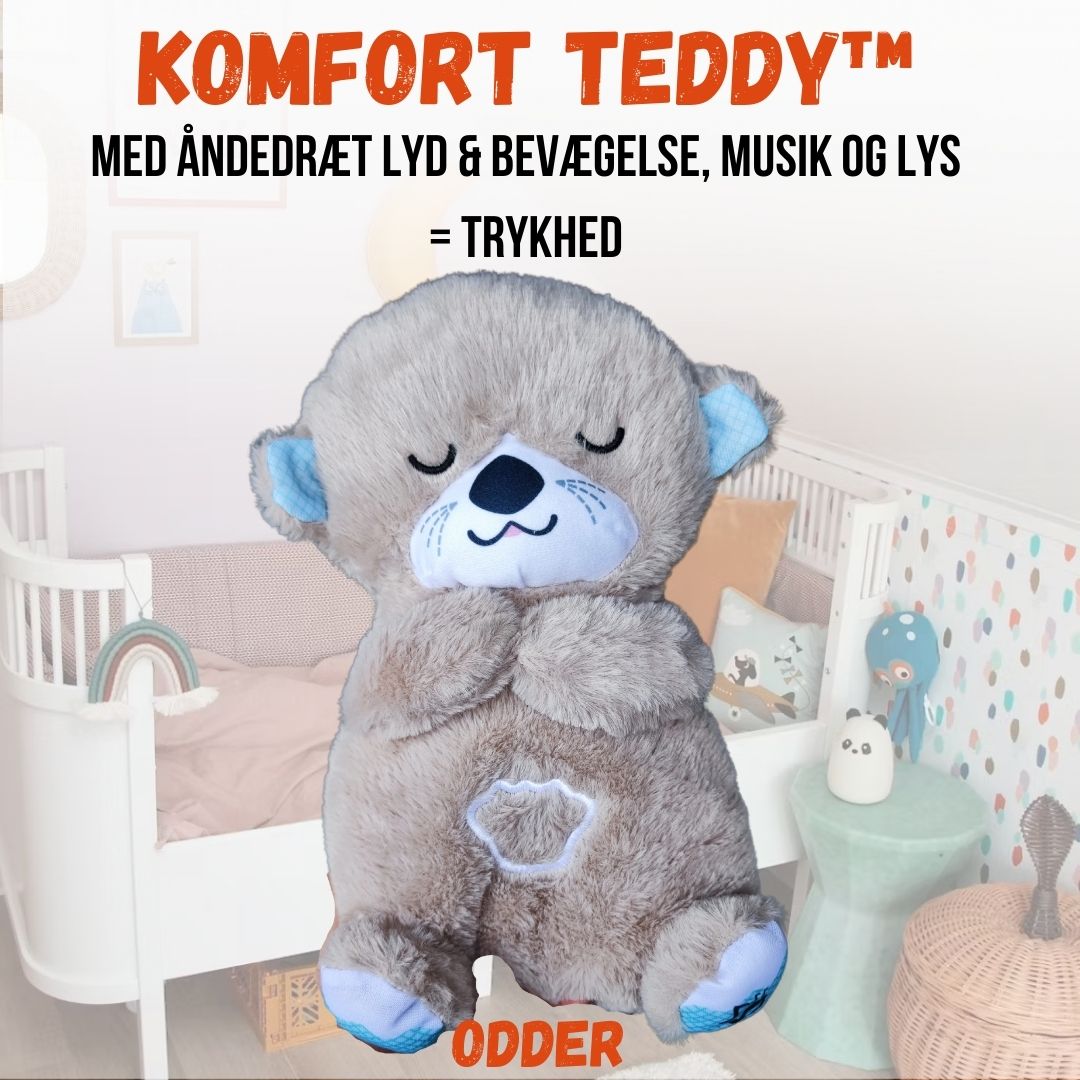 Komfort Teddy™ | med åndedræt, musik og lys | Bestseller 2024